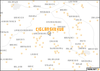 map of Ciglanske Ku°e