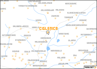 map of Ciglenica