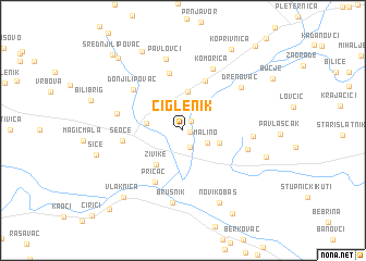 map of Ciglenik