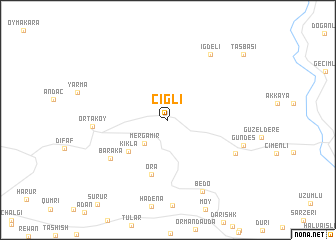 map of Çığlı