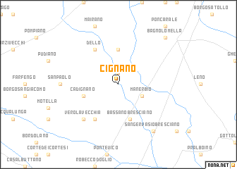 map of Cignano