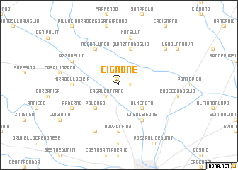 map of Cignone