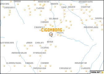 map of Cigombong