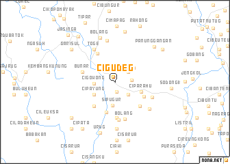 map of Cigudeg