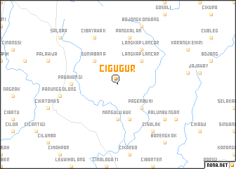 map of Cigugur