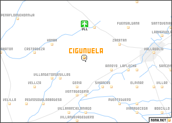 map of Ciguñuela