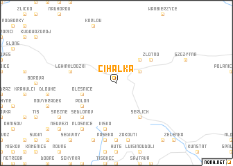 map of Cíhalka