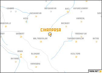 map of Cihanpaşa