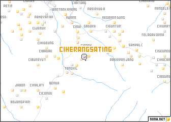 map of Ciherangsating