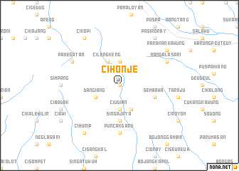 map of Cihonje