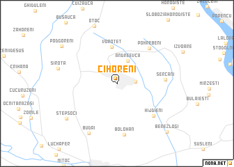 map of Cihoreni