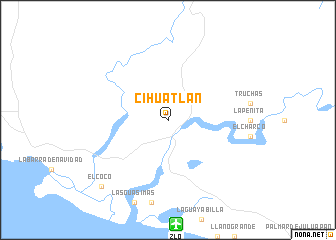 map of Cihuatlán