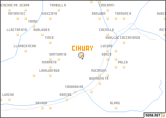 map of Cihuay