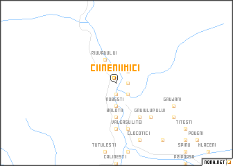 map of Cîinenii Mici