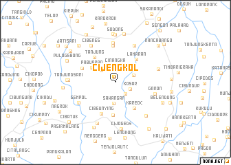 map of Cijengkol