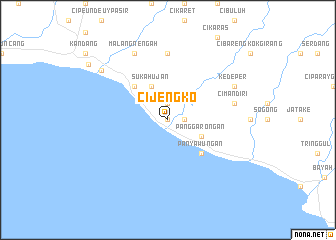 map of Cijengko