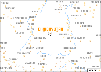 map of Cikabuyutan