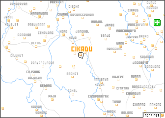 map of Cikadu