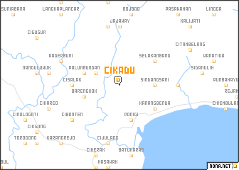 map of Cikadu