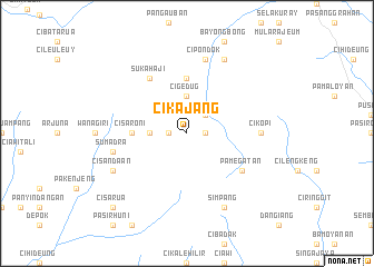 map of Cikajang