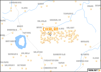 map of Cikalan