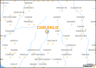 map of Cikale-hilir