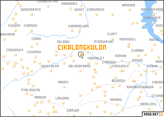 map of Cikalong Kulon