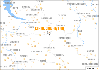 map of Cikalong Wetan