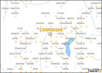 map of Cikanakuva