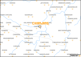 map of Cikanjang