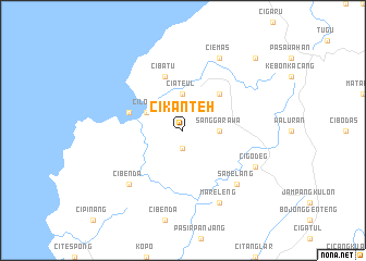 map of Cikanteh