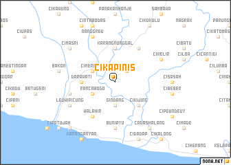 map of Cikapinis