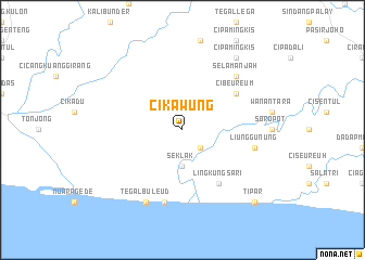 map of Cikawung