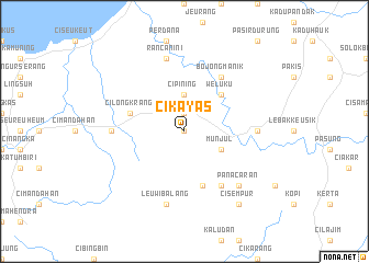map of Cikayas