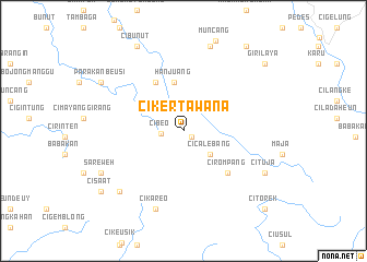 map of Cikertawana