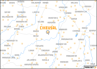 map of Cikeusal