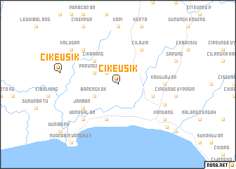 map of Cikeusik