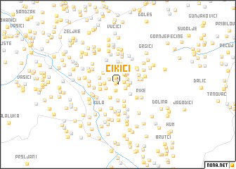 map of Cikići