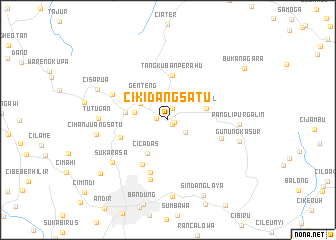 map of Cikidang Satu