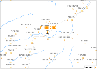 map of Cikidang