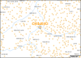 map of Čikojevci