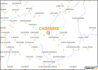map of Cikondang