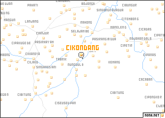 map of Cikondang