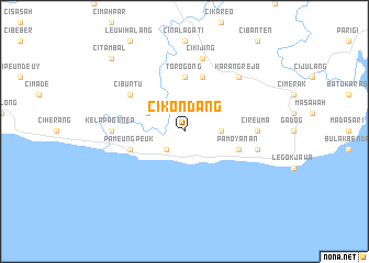 map of Cikondang