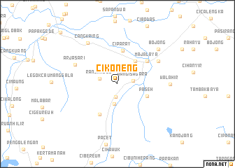 map of Cikoneng