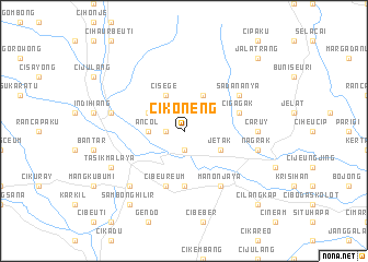 map of Cikoneng