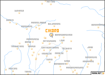 map of Cikoro