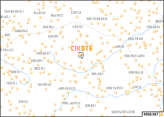 map of Cikote