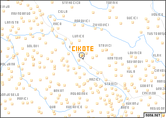 map of Cikote