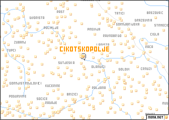 map of Cikotsko Polje